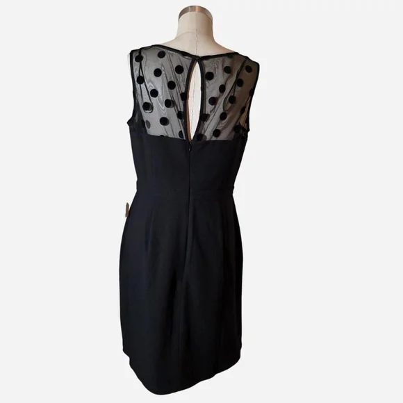 *NWT* LC Lauren Conrad Black Sheath Mini Dress Crew Neck Sleeveless. Sz 12 - Picture 3 of 7